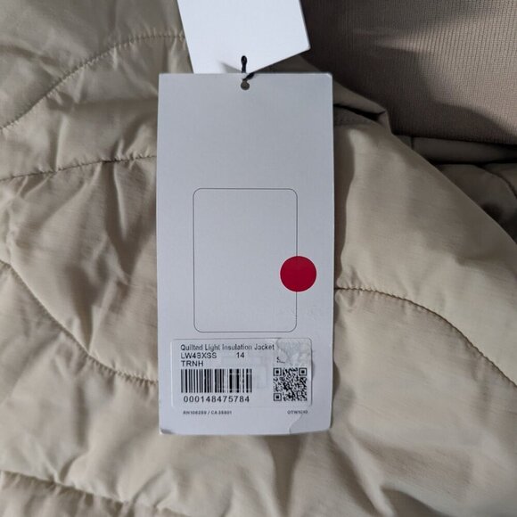 Lululemon Quilted Light Insulation Jacket Trench 14 NEW - Picture 8 of 11